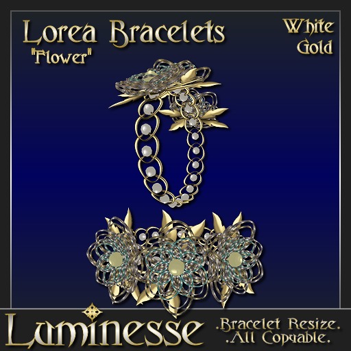 Luminesse Lorea White Gold Bracelets-Wear To Unpack