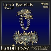 Luminesse Lorea White Gold Bracelets-Wear To Unpack