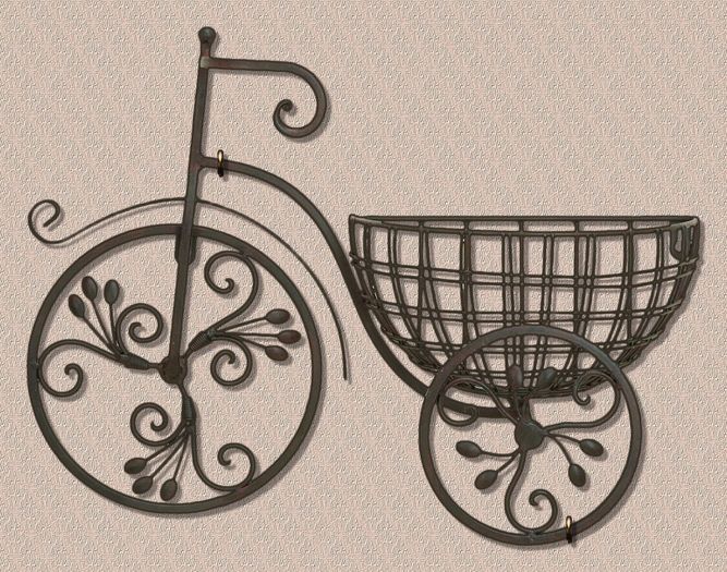 Ornate Bicycle Wall Decor