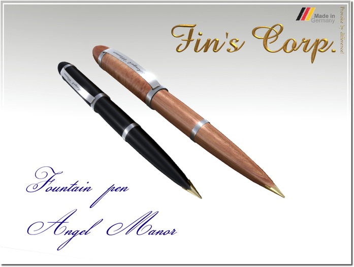 Fin's - Fountain pen set "Angel Manor" (mesh)