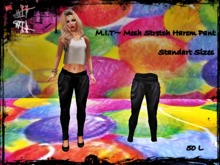 PROMOTION !! M.I.T~ Mesh Stretch Harem Pant Dark Grey