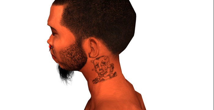 :Morray: Neck tattoo Evil Way