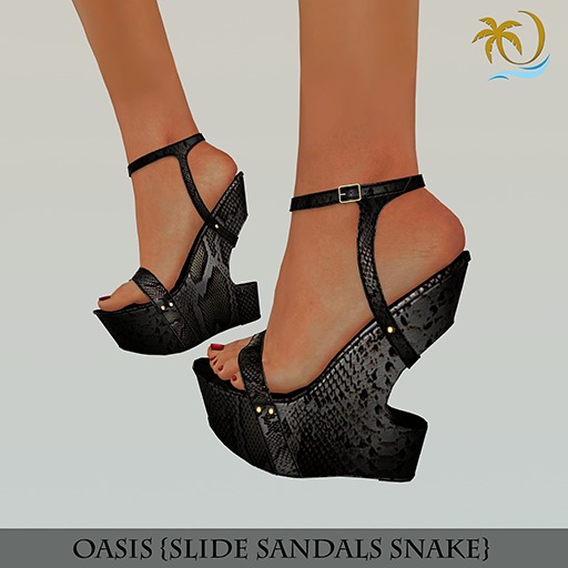 OASIS {Slide Sandals SNAKE}