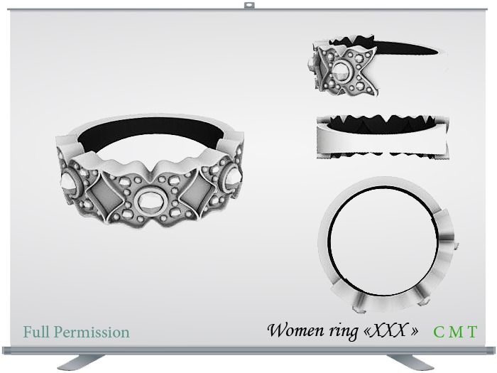 Women ring "3X" Full Permission