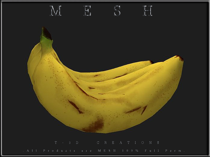 T-3D Creations [ Bananas ] Micro and Regular MESH - Full Perm -
