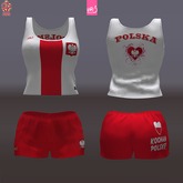 POLAND 2014 - female top + shorts  (MESH)