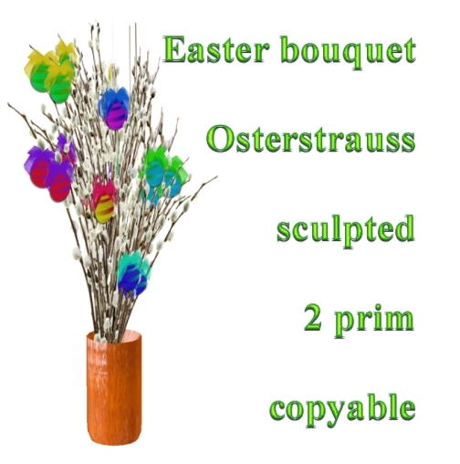 * GuTi easter bouquet Osterstrauss 2 prim orange