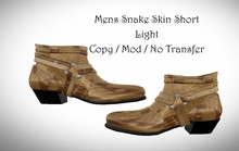Mens Snake Skin Short Light