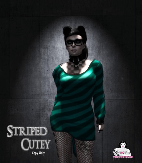 *[TU]* Striped Cutey - Teal