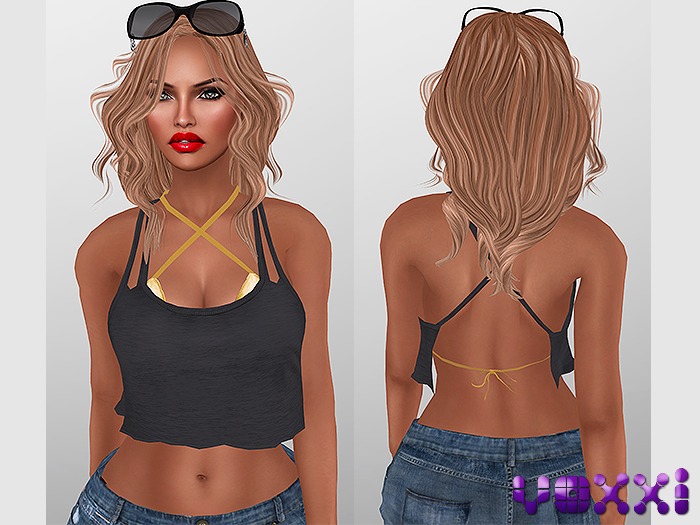 .::voxxi::. [Jess] Bikini'n Top Black - Gold
