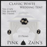 Classic White Wedding Tent - Purple