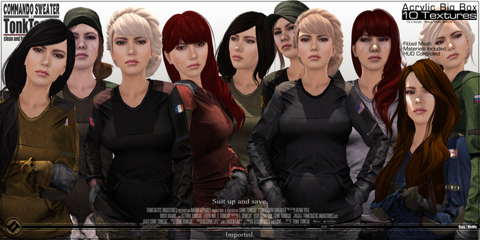 TonkTastic - Commando Sweater [Acrylic 10 Colors Big Box] 