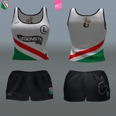 LEGIA - female top + shorts  (MESH)