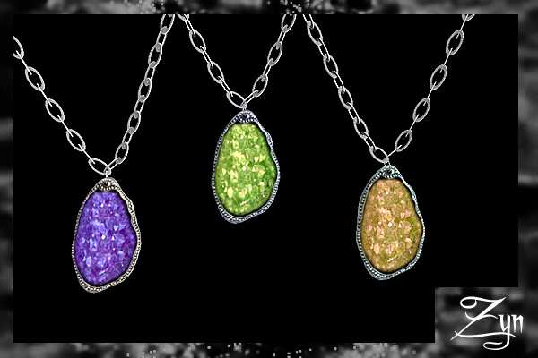 Zyn ~ Raw Geode Amulet