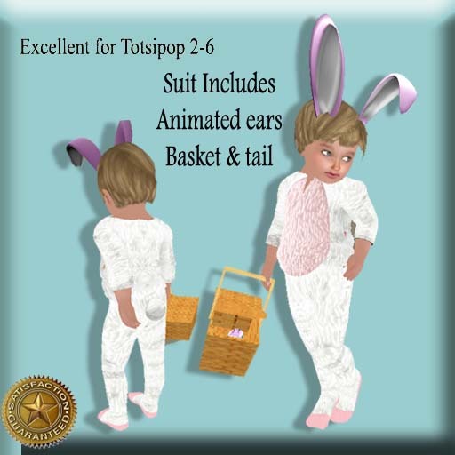 Child Mesh Avatar Bunny costume 