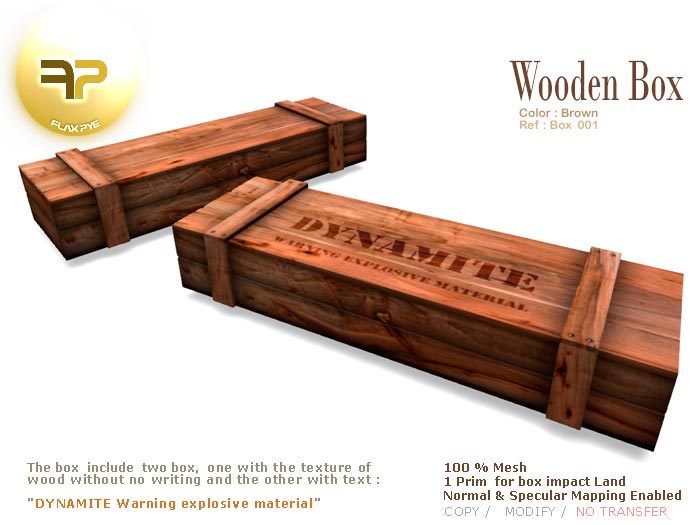 Wooden Box 001 :: Brown