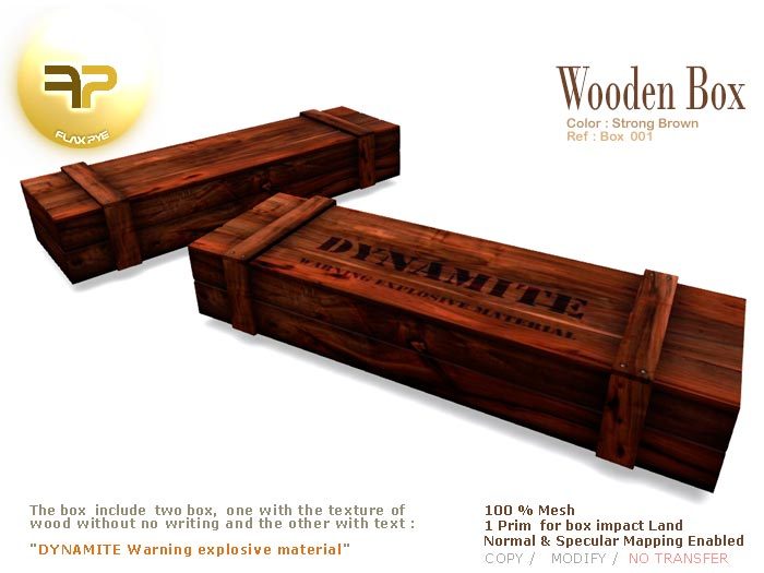 Wooden Box 001 :: Strong Brown