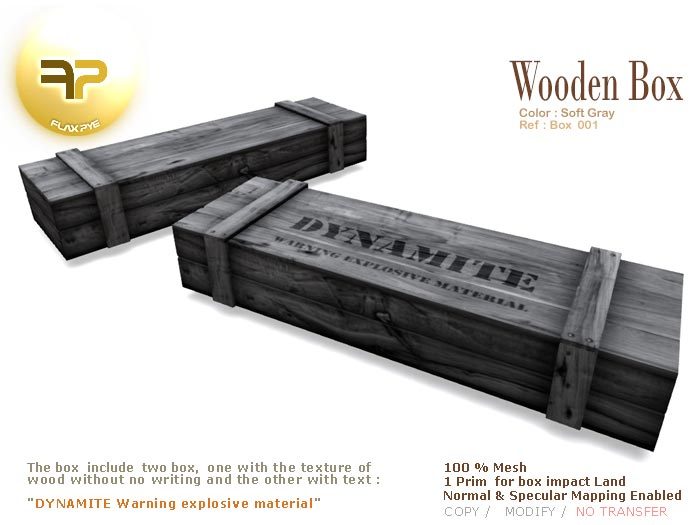 Wooden Box 001 :: Gray