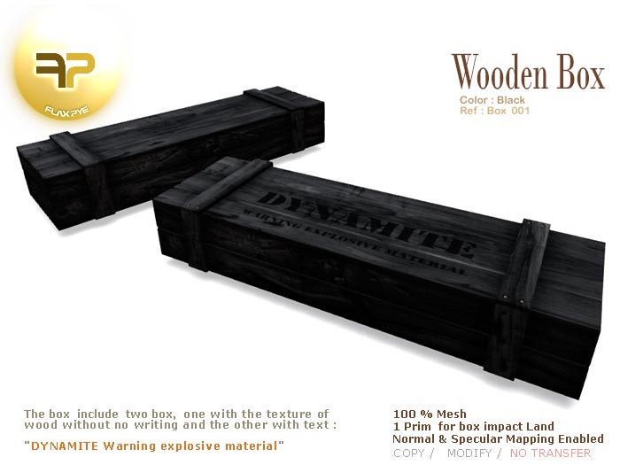 Wooden Box 001 :: Black
