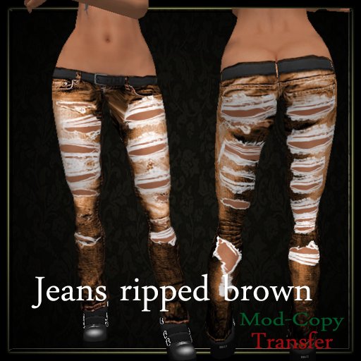 Filou jeans ripped brown