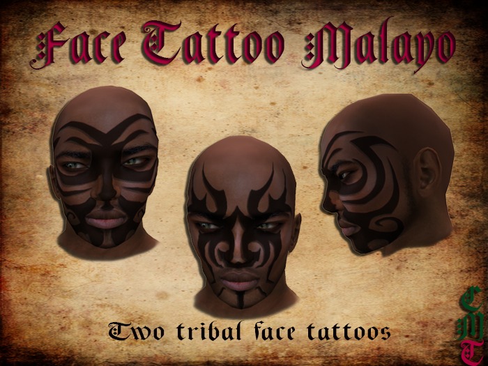 face tattoo malayo