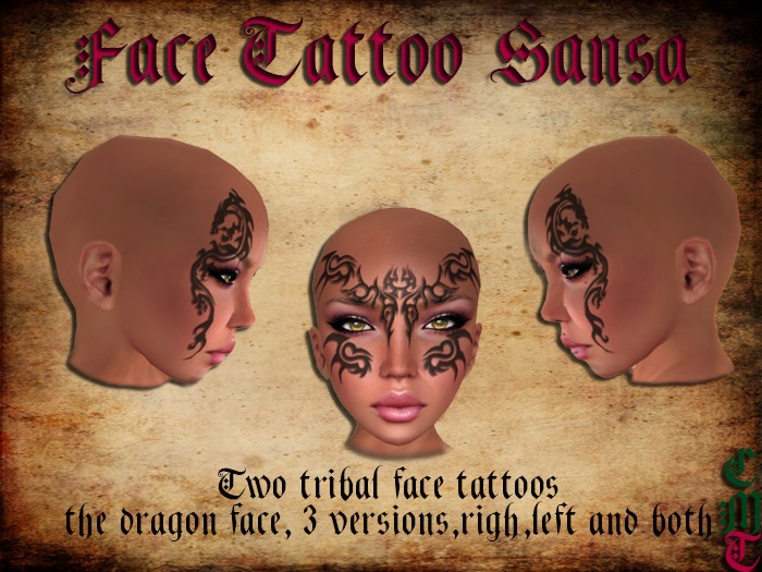 face tattoo sansa