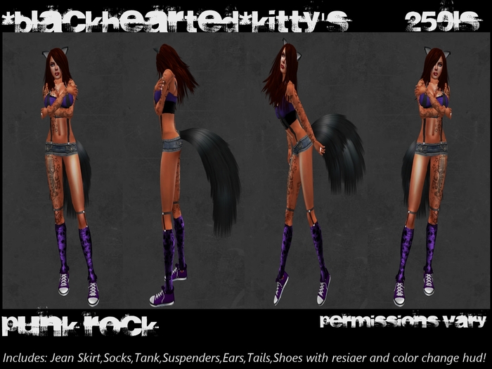 *Blackhearted* Punk Rock*Purple*