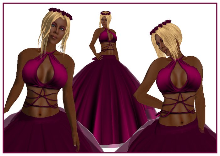 Fantasy Gown Cranberry