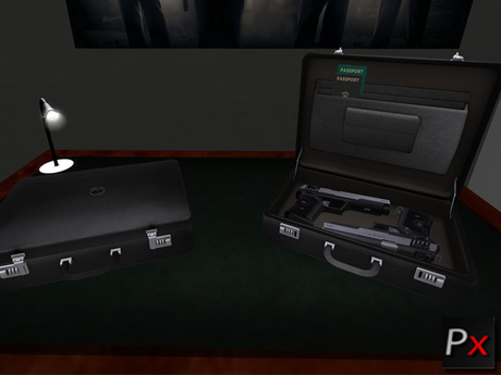 Second Life Marketplace - PX - Gun Briefcase V2 Hit man (Boxed)