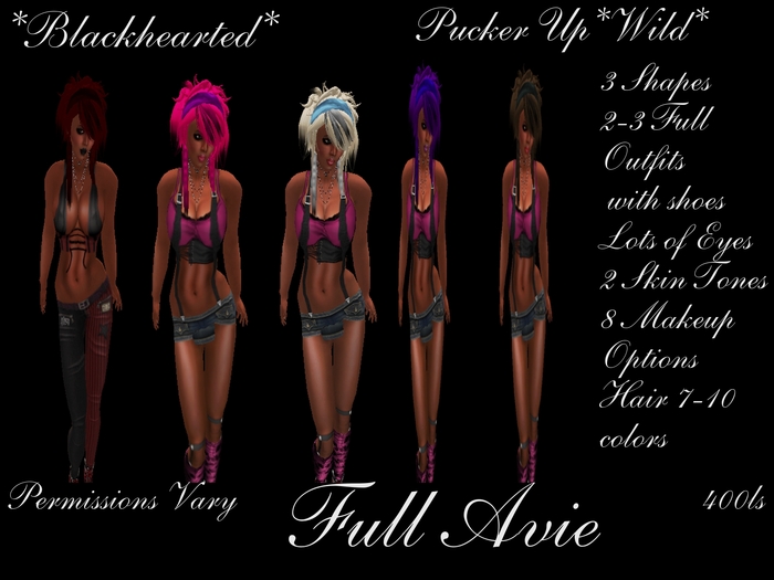 *Blackhearted*Pucker Up*Wild*