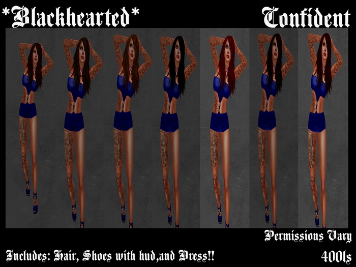 *Blackhearted* Confident*Blue*