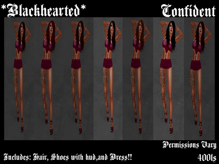 *Blackhearted* Confident*Pink*