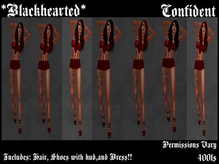 *Blackhearted* Confident*Red*