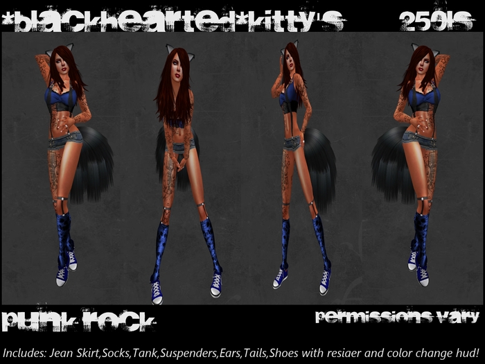 *Blackhearted* Punk Rock*Blue*