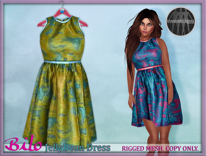 Bilo - JellyBean Dress - Pink/.Blue
