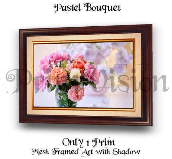 *PV* Pastel Bouquet Picture - MESH