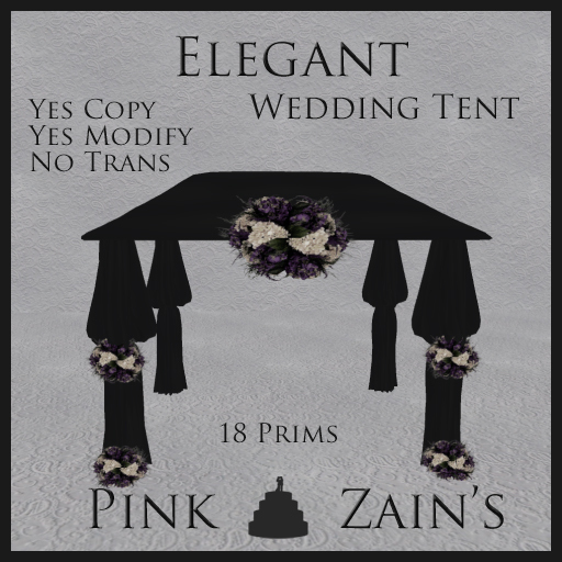Elegant Wedding Tent - Goth/Purple