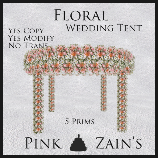Floral Wedding Tent - Pink2