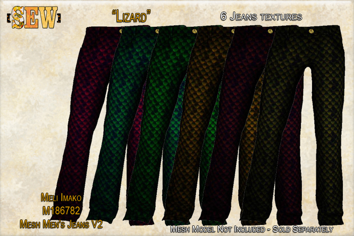 [SEW] FP Tex M186782 Men's Jeans - Lizard