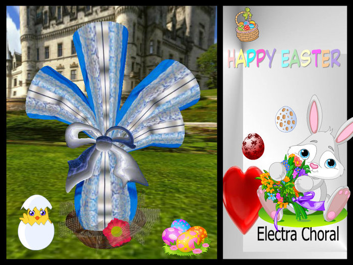 HAPPY EASTER EGG BLUE