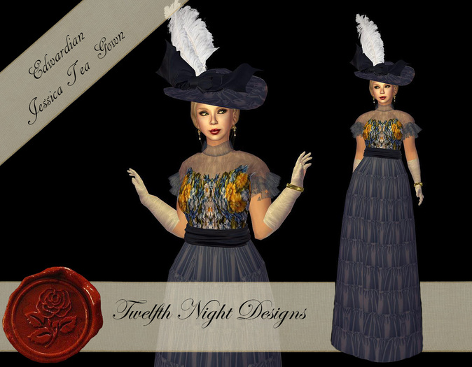 Edwardian Jessica Tea Gown