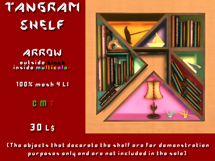 Tangram shelf Arrow black/color