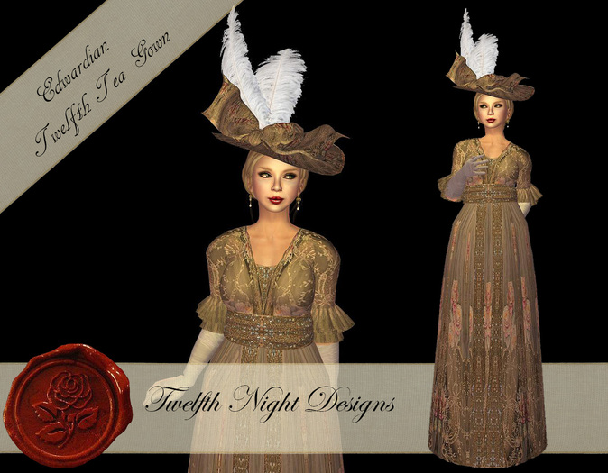 Edwardian Twelfth Tea Gown