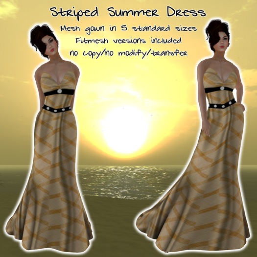 HANAU - Striped Summer Dress Sunset -boxed-