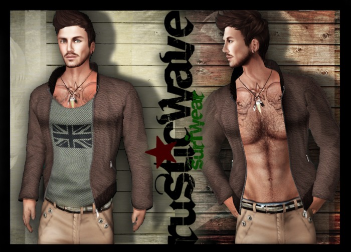 // RusticWave // Mesh Sweater - Sweden