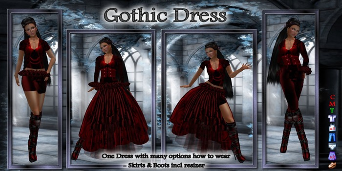 * PROMO *  Gothic Dress Red