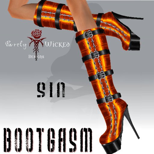 Bootgasm Sin Boots Orange