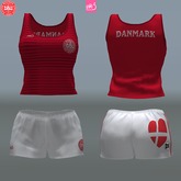 DENMARK - female top + shorts  (MESH)