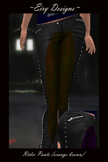 ~ED~ Rider Pants (Brown orange)