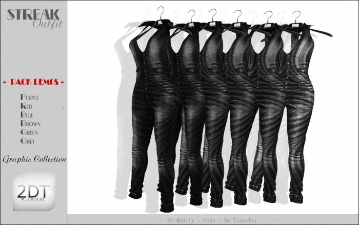 2DT Couture - STREAK Outfit - DEMO - (Graphic Collection)